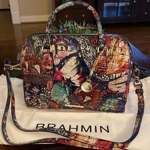 NWT BRAHMIN Melbourne Genuine Leather Stacy 
Metamorphosis satchel
